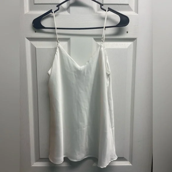 Calvin Klein silk white tank blouse - Picture 2 of 3